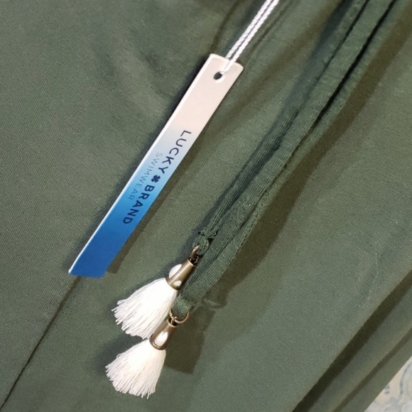 Lucky Brand Olive Swing Dress Medium - Picture 5 of 8